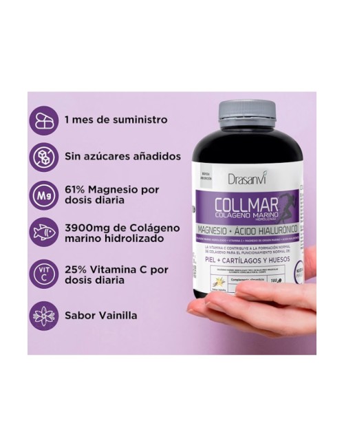 COLLMAR MAGNESIO + ÁCIDO HIALURÓNICO 180 COMPRIMIDOS DE DRASANVI