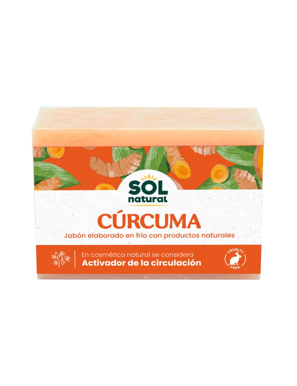 JABÓN DE CÚRCUMA 100 GR SOL NATURAL
