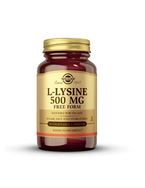 SOLGAR L-LYSINA 500 MG FORMA LIBRE 50 CAPSULAS