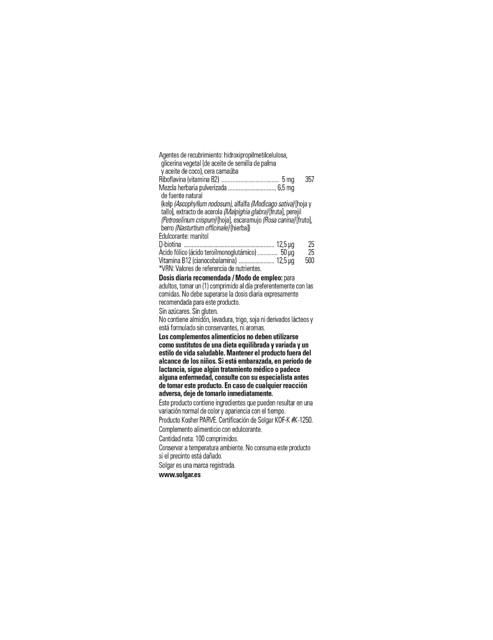 SOLGAR L-ARGININA 500 MG FORMA LIBRE 50 CAPSULAS