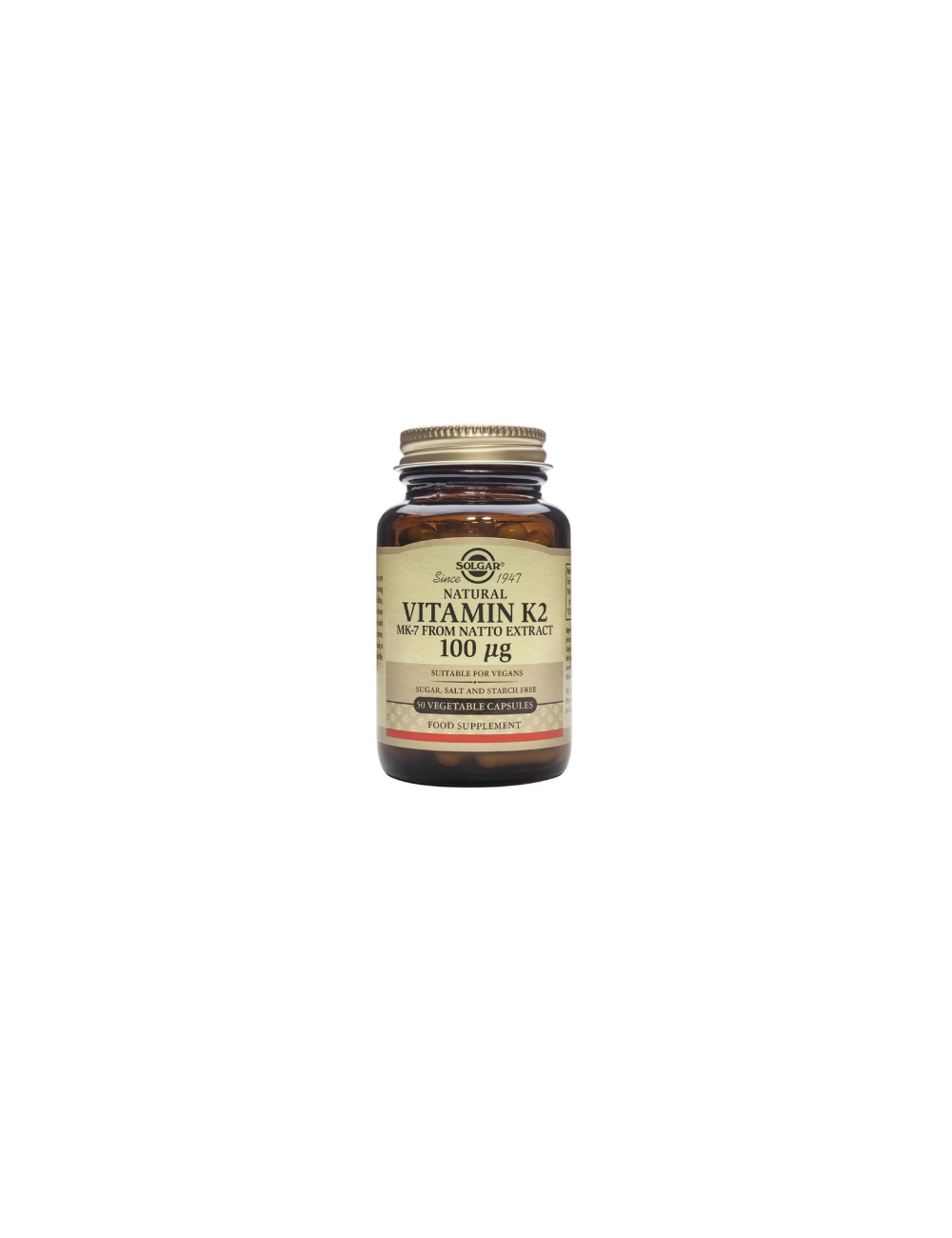 SOLGAR VITAMINA K2 100 UG 50 CAPSULAS