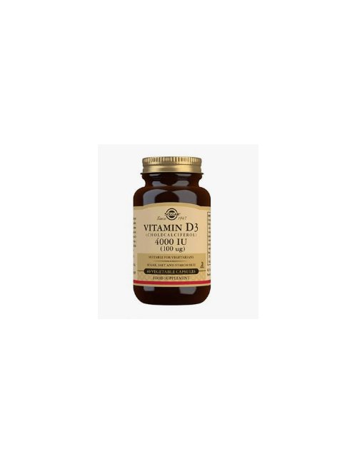 SOLGAR VITAMINA D3 4000 UI 100 UG 60 CAPSULAS