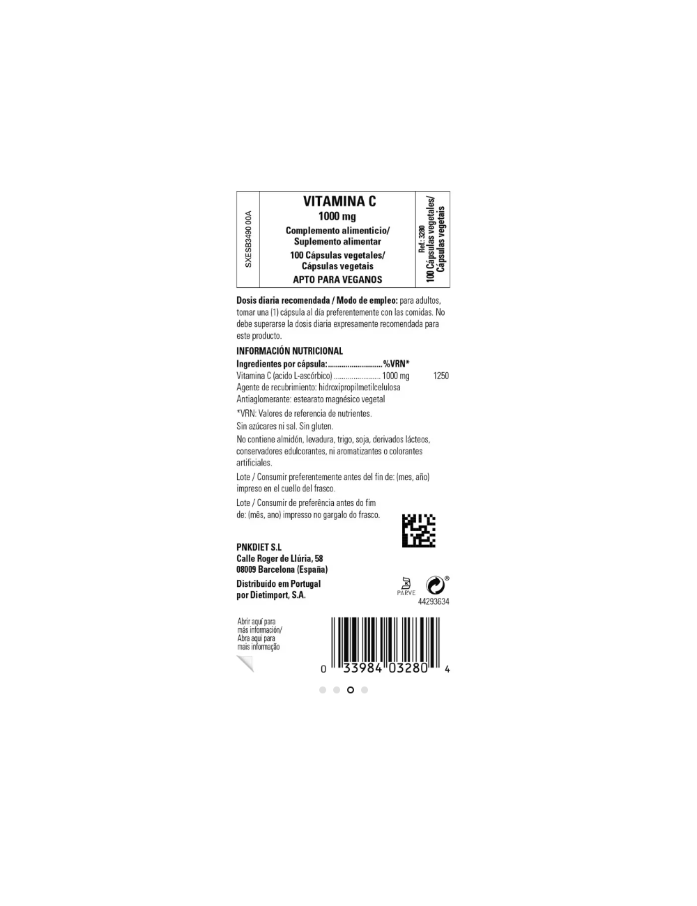 SOLGAR VITAMINA C 1000 MG 100 CAPSULAS