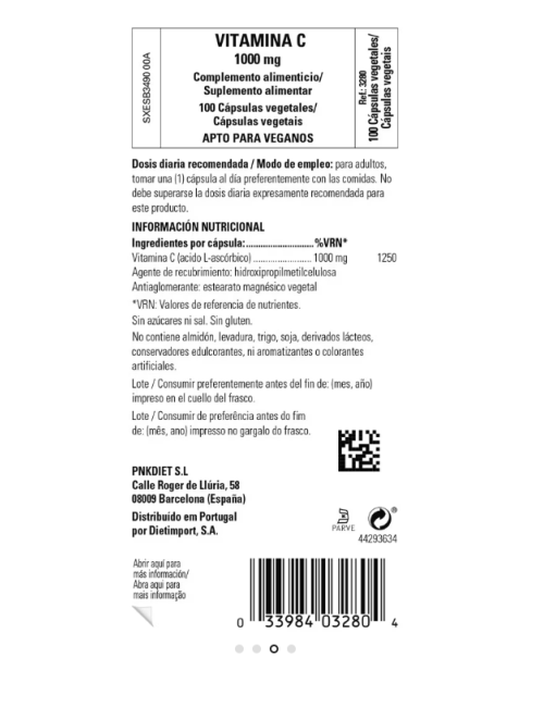 SOLGAR VITAMINA C 1000 MG 100 CAPSULAS