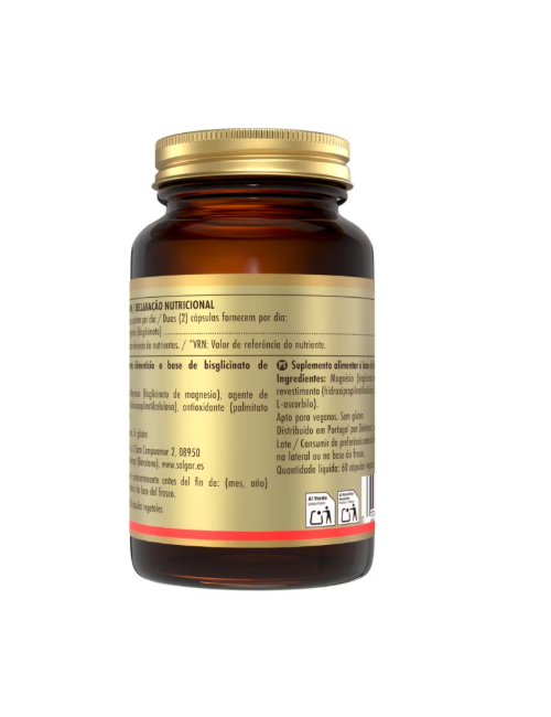 SOLGAR MAGNESIO BISGLICINATO 60 CAPSULAS