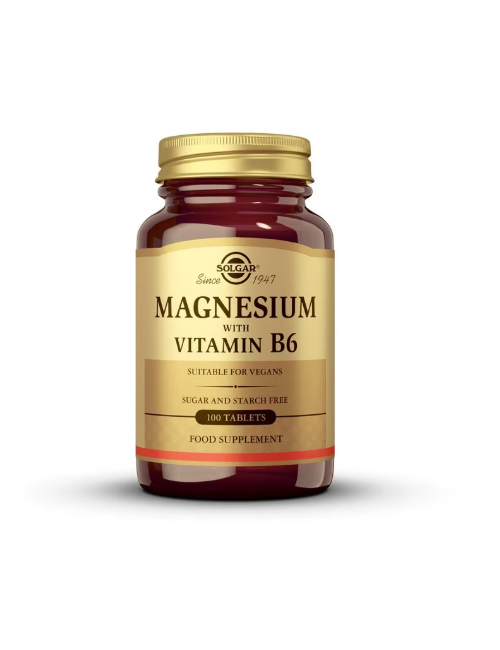SOLGAR MAGNESIO + VITAMINA B6 100 COMP