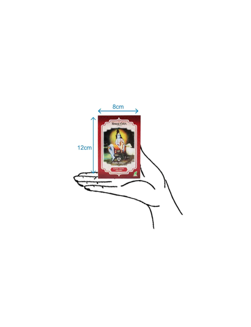 RADHE SHYAM HENNA SUPER CAOBA OSCURO 100 GR