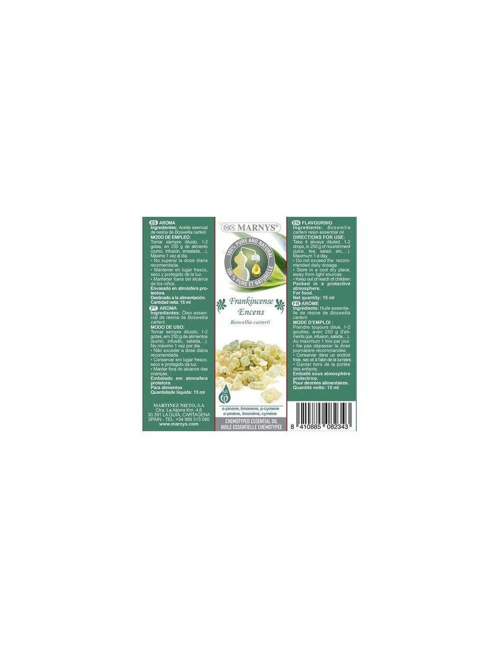 ACEITE ESENCIAL INCIENSO 15 ML MARNY'S
