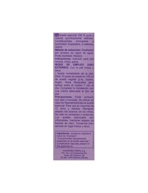 ACEITE ESENCIAL CEDRO VIRGINIA 15 ML MARNYS