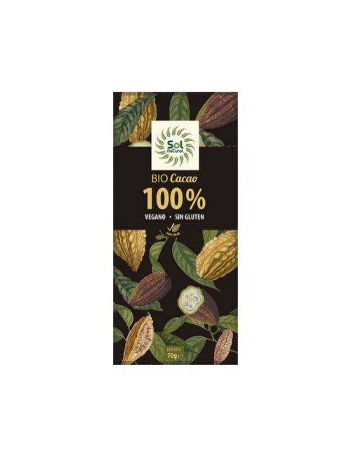 TABLETA CACAO PURO 100% BIO 70 GR