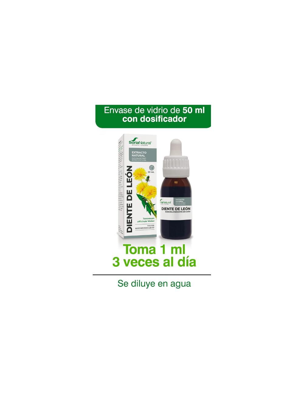 SORIA NATURAL EXTRACTO DIENTE DE LEÓN 50 ML