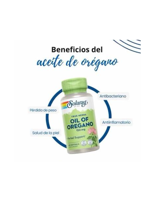 SOLARAY ACEITE ORÉGANO 60 PERLAS