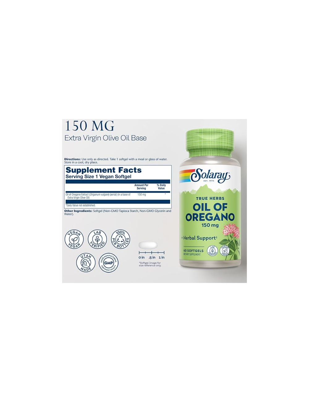 SOLARAY ACEITE ORÉGANO 60 PERLAS