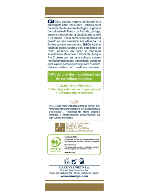 MARNYS ACEITE DE ARGÁN 50 ML