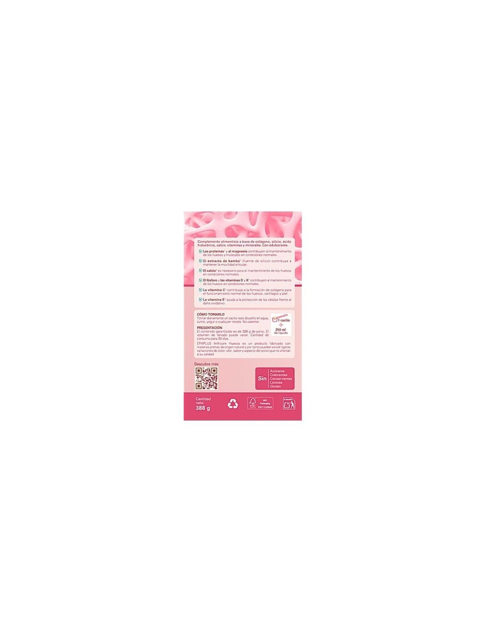 EPAPLUS COLAGENO ARTHICARE HUESOS  388 GR