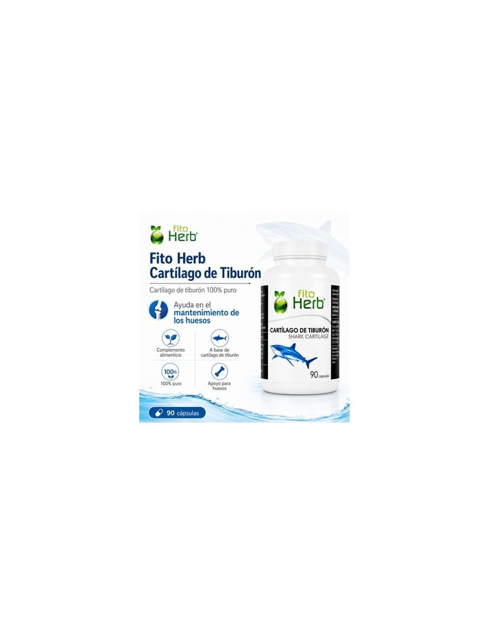 CARTÍLAGO DE TIBURÓN 90 CÁPSULAS FITO HERB