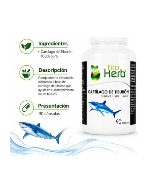 CARTÍLAGO DE TIBURÓN 90 CÁPSULAS FITO HERB