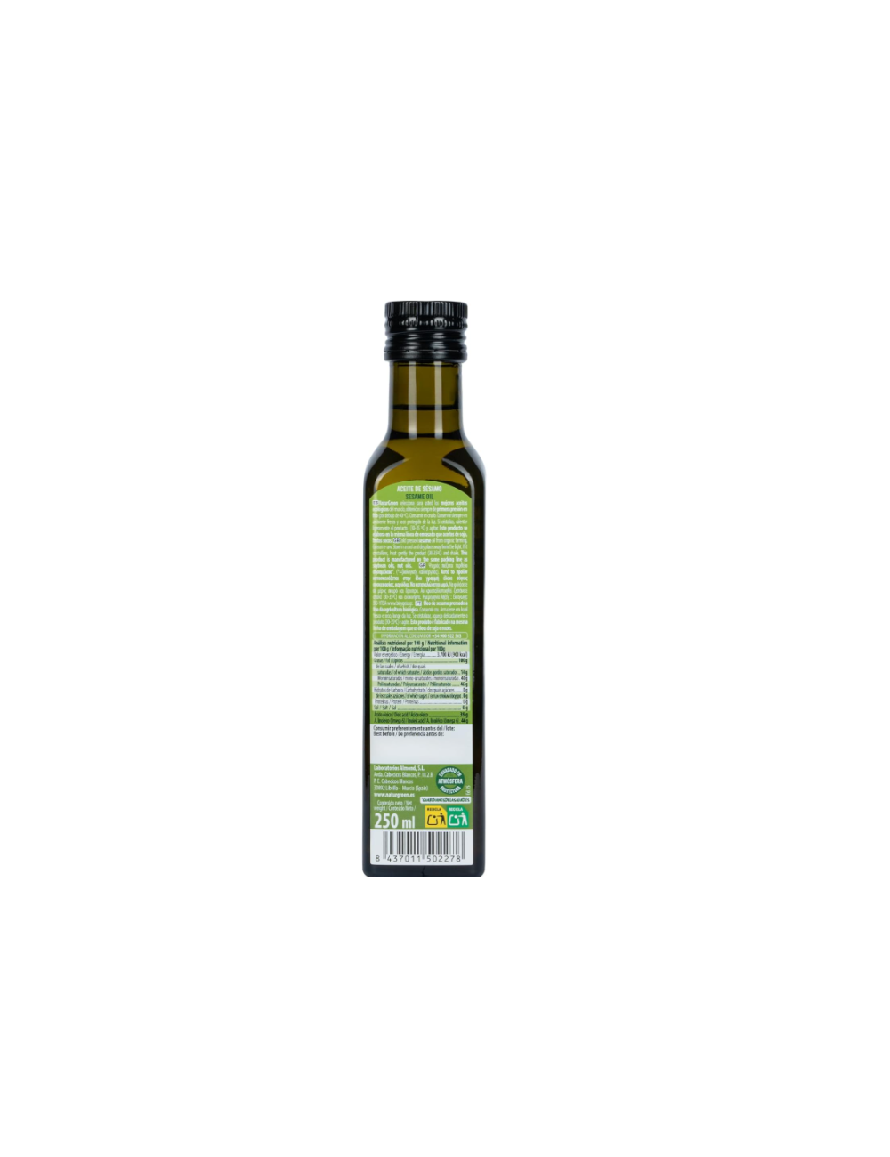 NATURGREEN ACEITE SÉSAMO 250 ML
