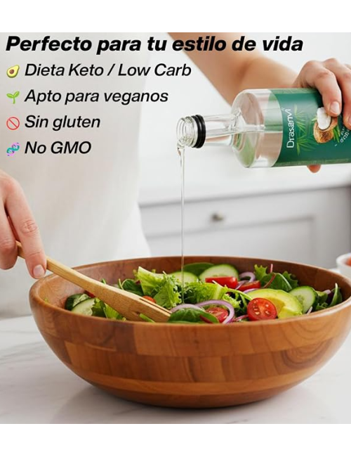 DRASANVI ACEITE MCT KETO ACEITE COCO 500 ML