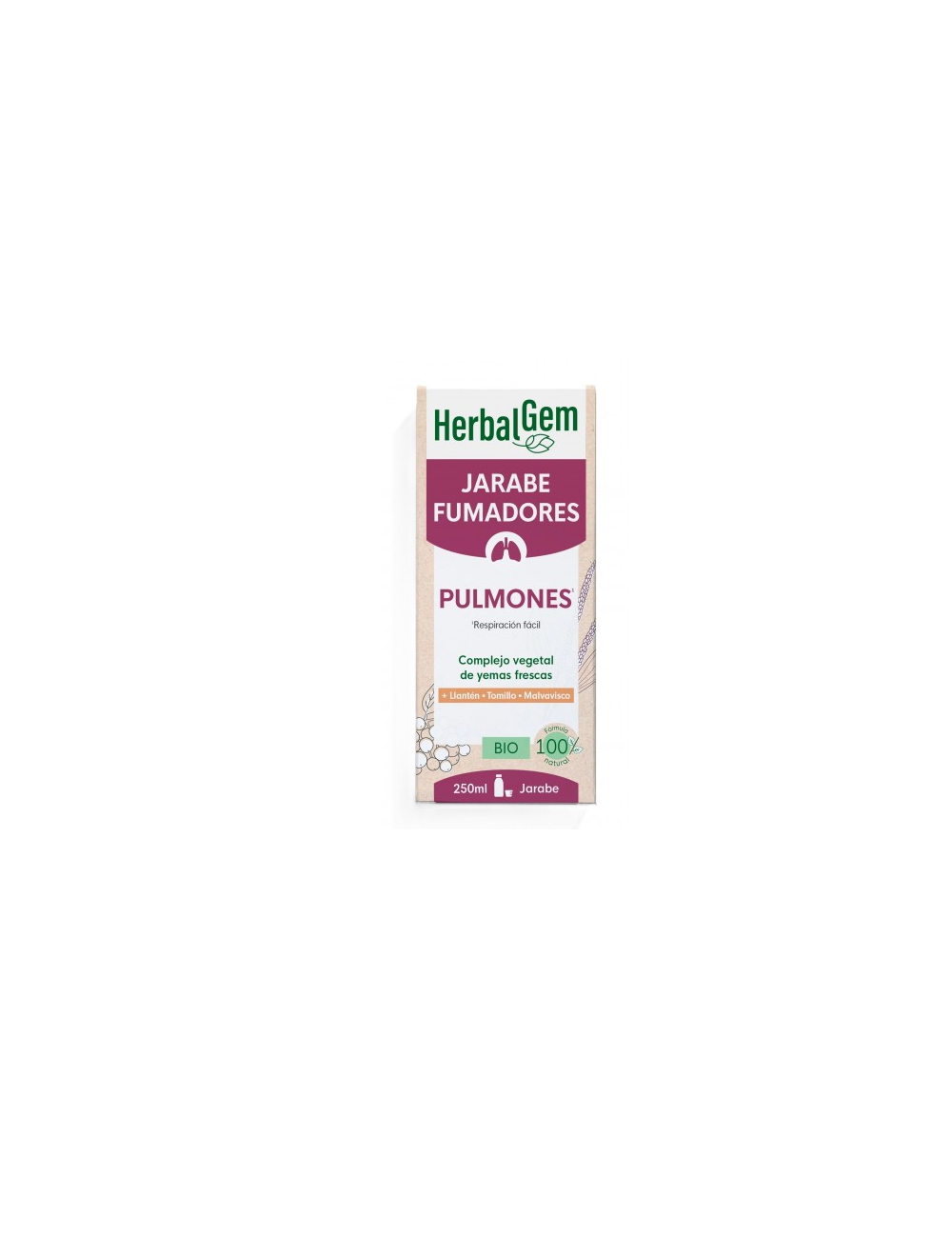 HERBALGEM JARABE FUMADORES PULMONES  250 ML