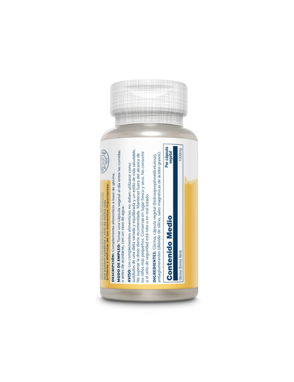 SOLARAY GLYCINA 1000 MG 60 CAPSULAS