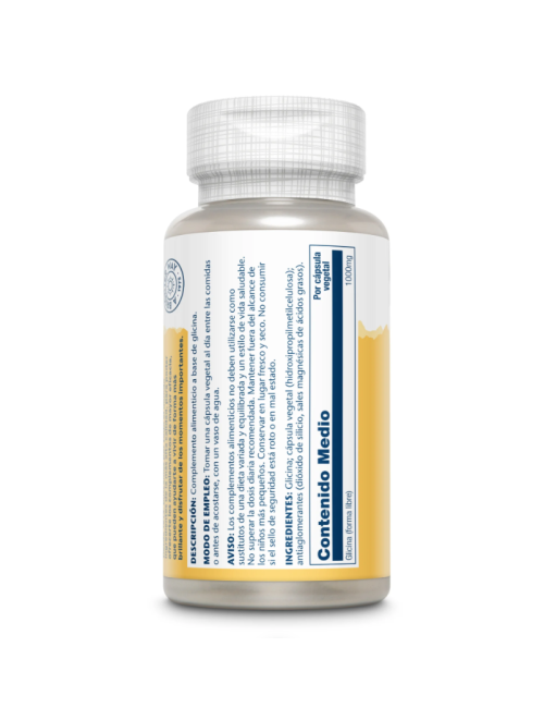 SOLARAY GLYCINA 1000 MG 60 CAPSULAS
