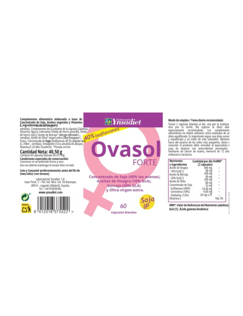 OVASOL FORTE 60 CAP