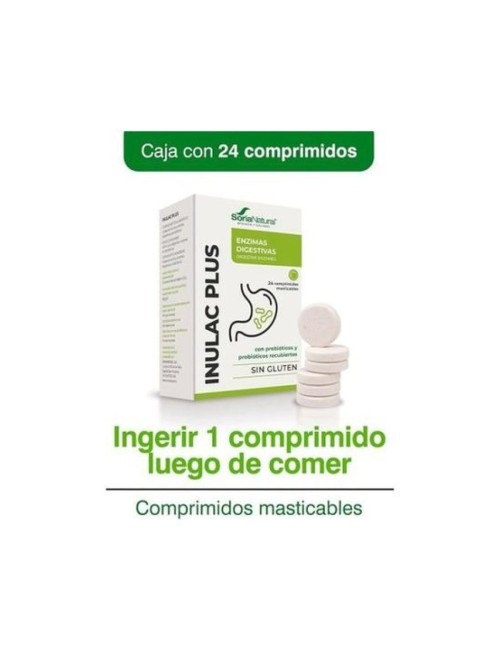 SORIA NATURAL INULAC PLUS 24 COMPRIMIDOS MASTICABLES