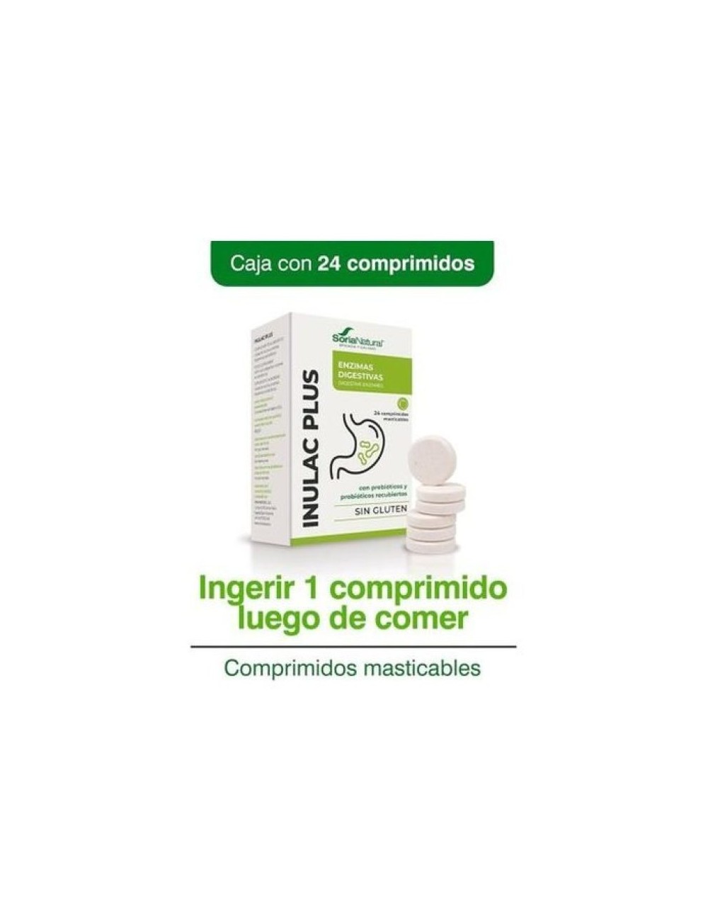 SORIA NATURAL INULAC PLUS 24 COMPRIMIDOS MASTICABLES