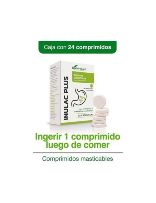 SORIA NATURAL INULAC PLUS 24 COMPRIMIDOS MASTICABLES