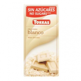 Chocolate Blanco Sin Azúcar Añadido Torras 75 G.