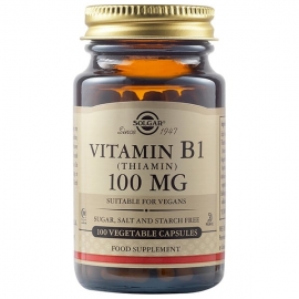 Vitamina B1 (Tiamina) 100 Mg 100 Cap Veg Solgar