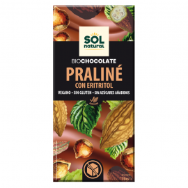 Tableta Chocolate Praliné Con Eritritol Bio 70 Gr Sol Natural