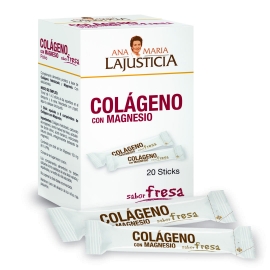Colágeno Con Magnesio Sabor Fresa 20 Sticks Ana María Lajusticia