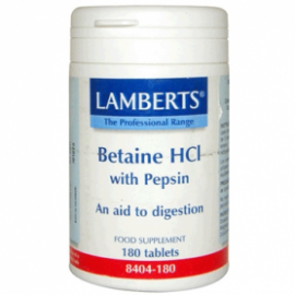 Betaine Hci White Pepsin 180 Comp