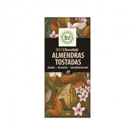 Tableta Chocolate Almendras Tostadas Bio 70 Gr Sol Natural