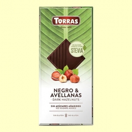 Chocolate Negro y Avellanas S/a 125 Gr Torras