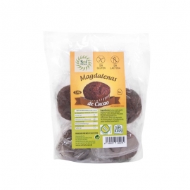 Magdalenas de Cacao Bio Sin Gluten Sin Lactosa 190 Gr