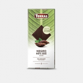 Chocolate Negro Con Stevia 100 Gr Torras
