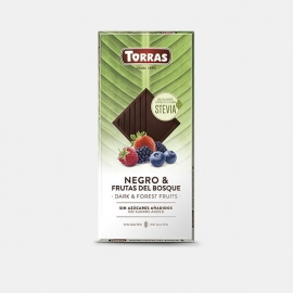 Chocolate Negro y Frutas del Bosque S/a 125 Gr Torras