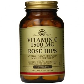 Vitamina C 1500 Mg Con Escaramujo Rose Hips C 90 Tab Solgar