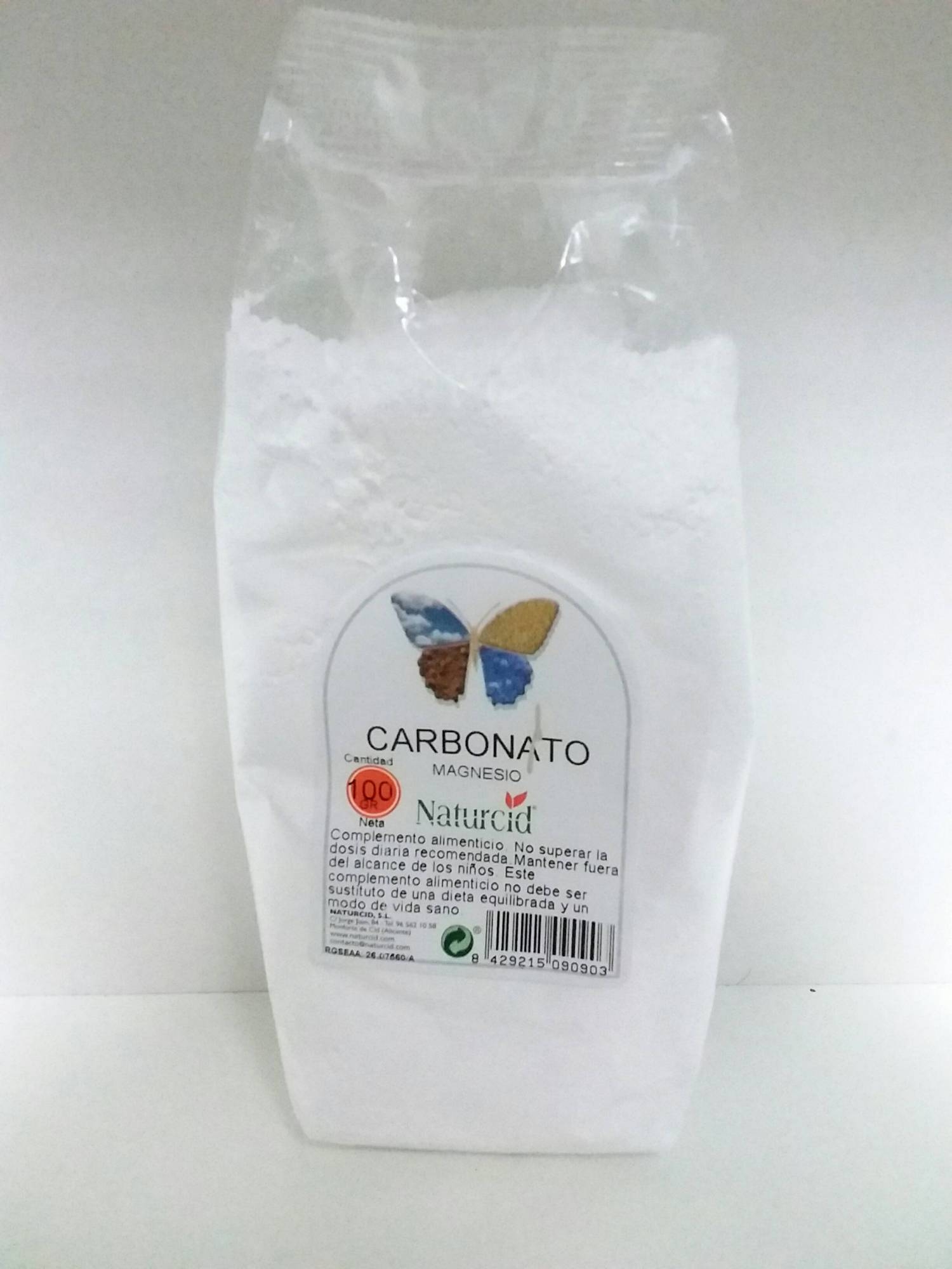 Carbonato de Magnesio 100 Gr Naturcid