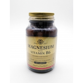 Magnesio + Vitamina B6 100 Comp Solgar
