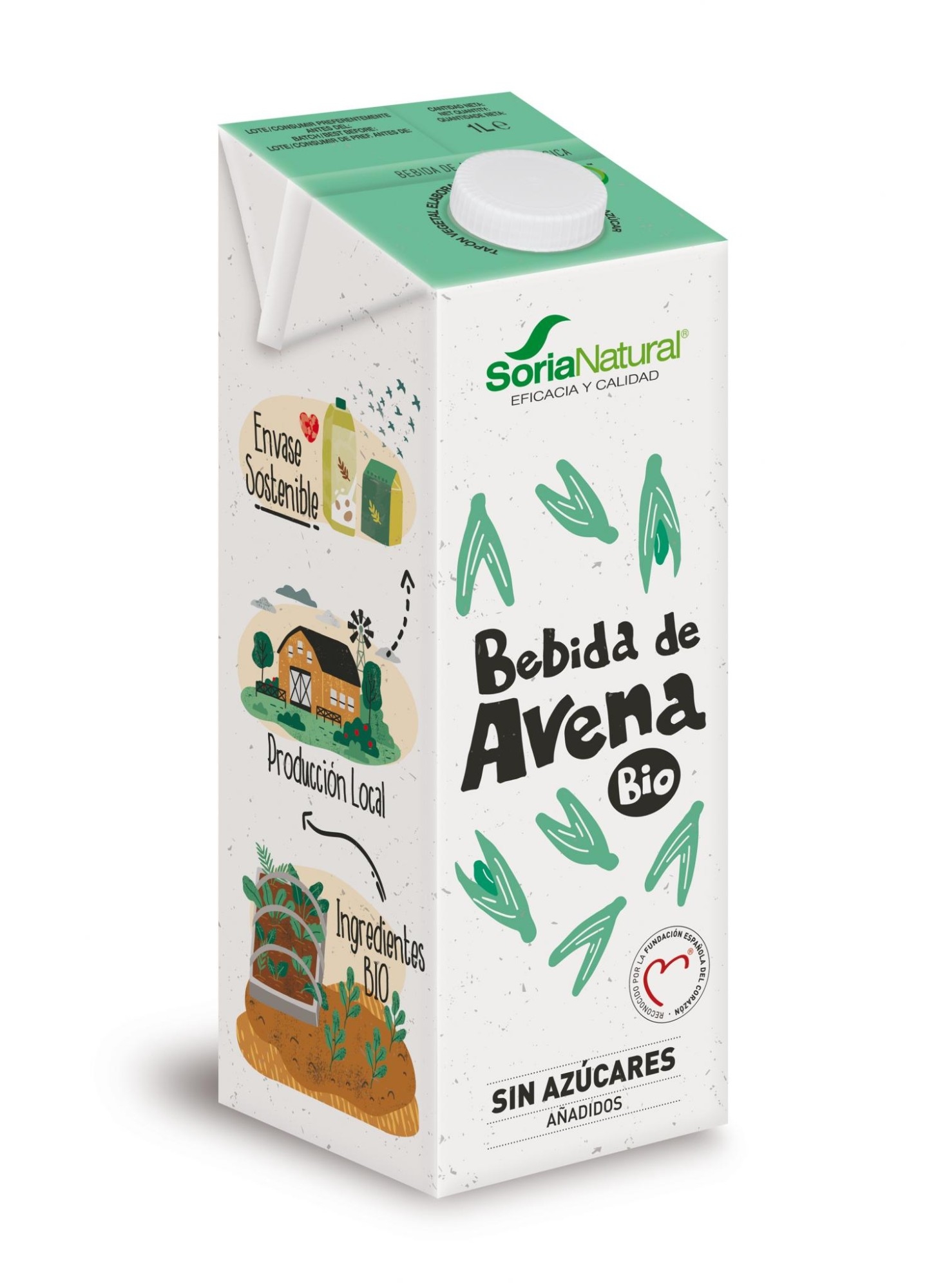 Pack 3 Bebida de Avena 1 Litro Soria Natural