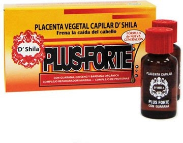 Placenta Capilar Vegetal Plus Forte  Caja 4Und/25Ml.