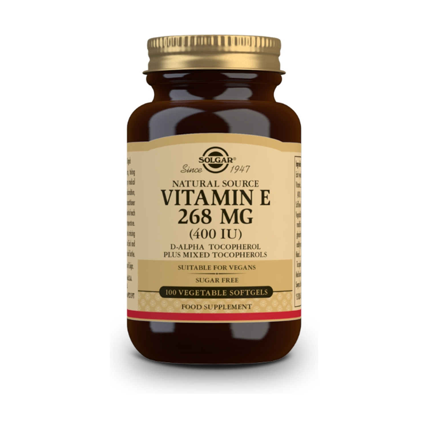 Vitamina e 268 Mg (400Iu) 100 Capsulas Solgar