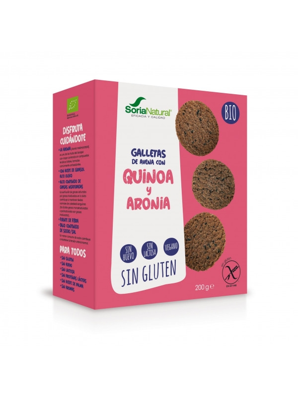 Galletas de Avena Con Quinoa y Aronia 200 Gr Soria Natural