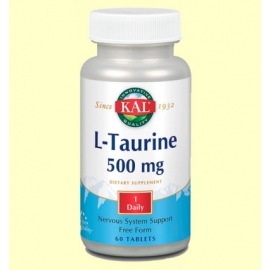 L-Taurina 500 Mg 60 Capsulas Kal