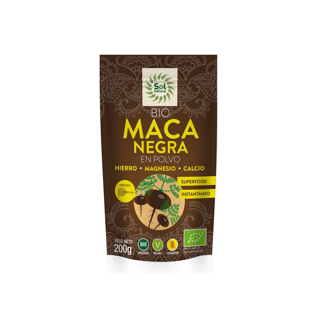 Maca Negra En Polvo 200 Gr Sol Natural