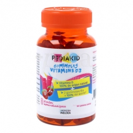 Pediakid Gominolas Vitamina D3 60 Ositos Sabor Fresa Ineldea